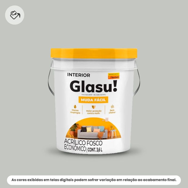 tinta acrílica econômica fosca glasu suvinil balde 3,6l muda fácil foto antiga (mp)