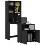 armário multiuso com mesa embutida kits paraná preto