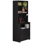 armário multiuso com mesa embutida kits paraná preto