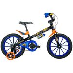 bicicleta infantil nathor hot wheels aro 16 60001