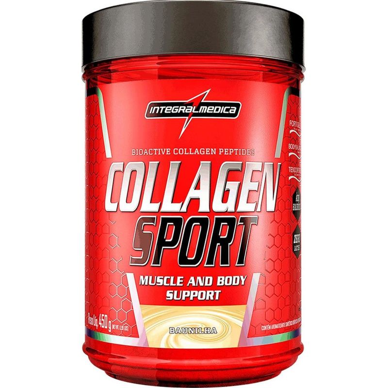 collagen sport 450g integralmédica colágeno sabor baunilha