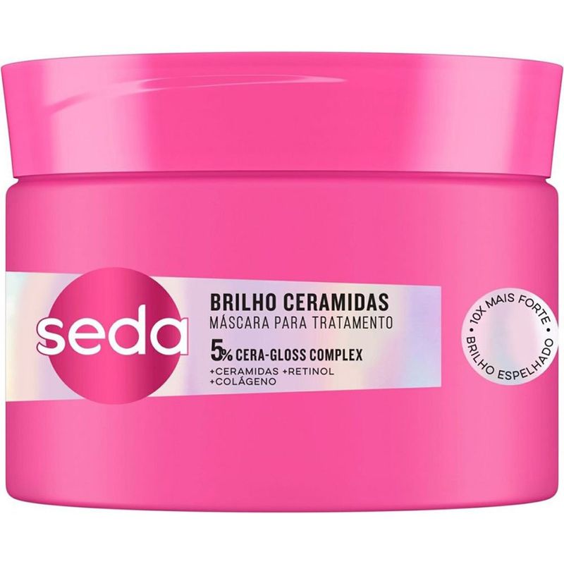 máscara para tratamento seda brilho ceramidas 300g