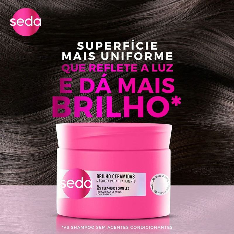 máscara para tratamento seda brilho ceramidas 300g