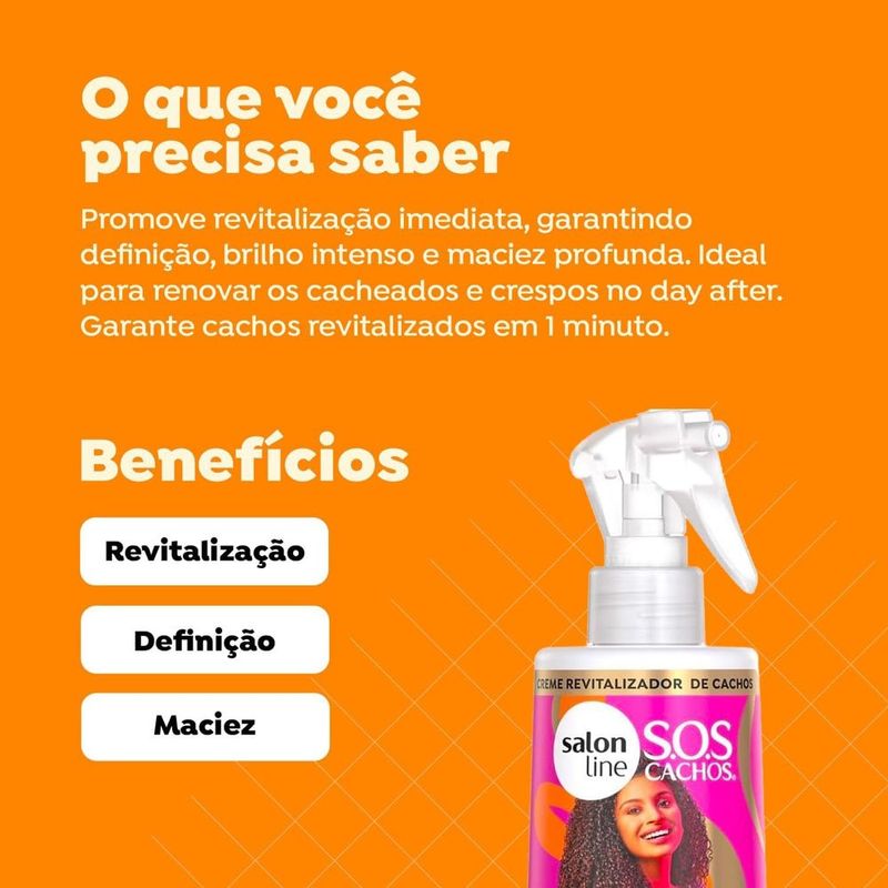 creme para pentear antiporosidade fluido salon line sos cachos de repente pronta! 300ml