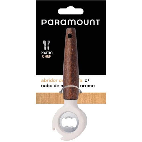 Abridor de Garrafa Paramount com Cabo de Madeira Creme
