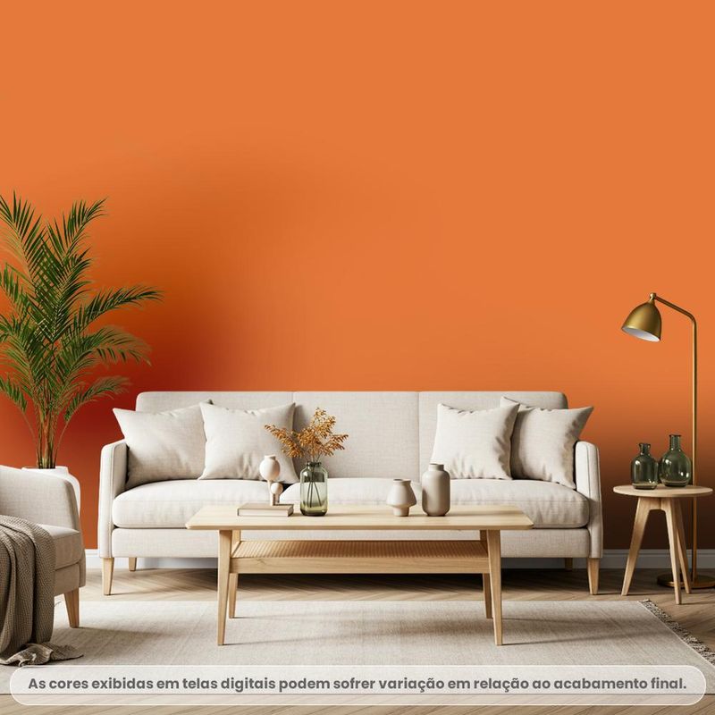 tinta acrílica standard semibrilho glasu suvinil 18l brilho prático cenoura (mp)