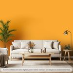 tinta acrílica econômica fosca glasu suvinil balde 3,6l muda fácil amarelo ouro (mp)