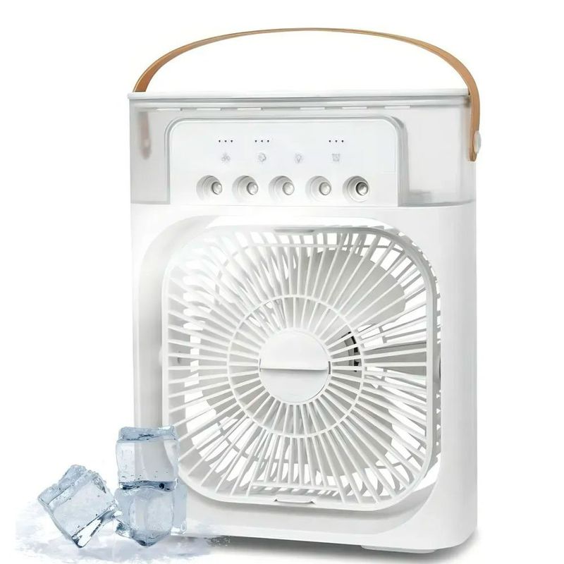 umidificador de ar e ventilador portátil air cooler mini cooling fan (mp)
