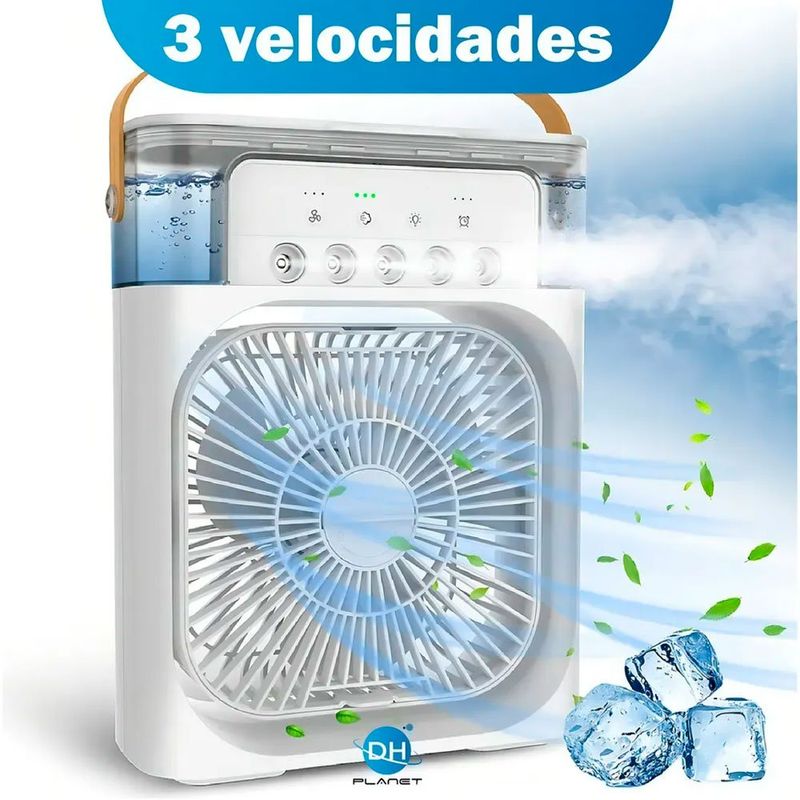 umidificador de ar e ventilador portátil air cooler mini cooling fan (mp)