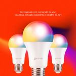 lâmpada inteligente geonav com soquete bivolt branco e27