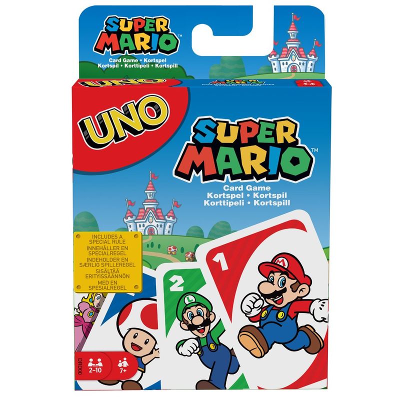 jogo de cartas uno super mario mattel drd00