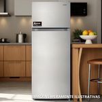 geladeira mystic cycle defrost 211 litros duplex inox (mp)