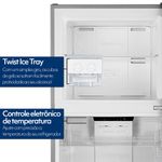 geladeira mystic dual inverter frost free 349 litros duplex inox (mp)