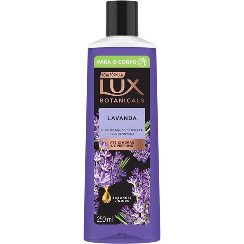 sabonete líquido lux botanicals lavanda 250ml