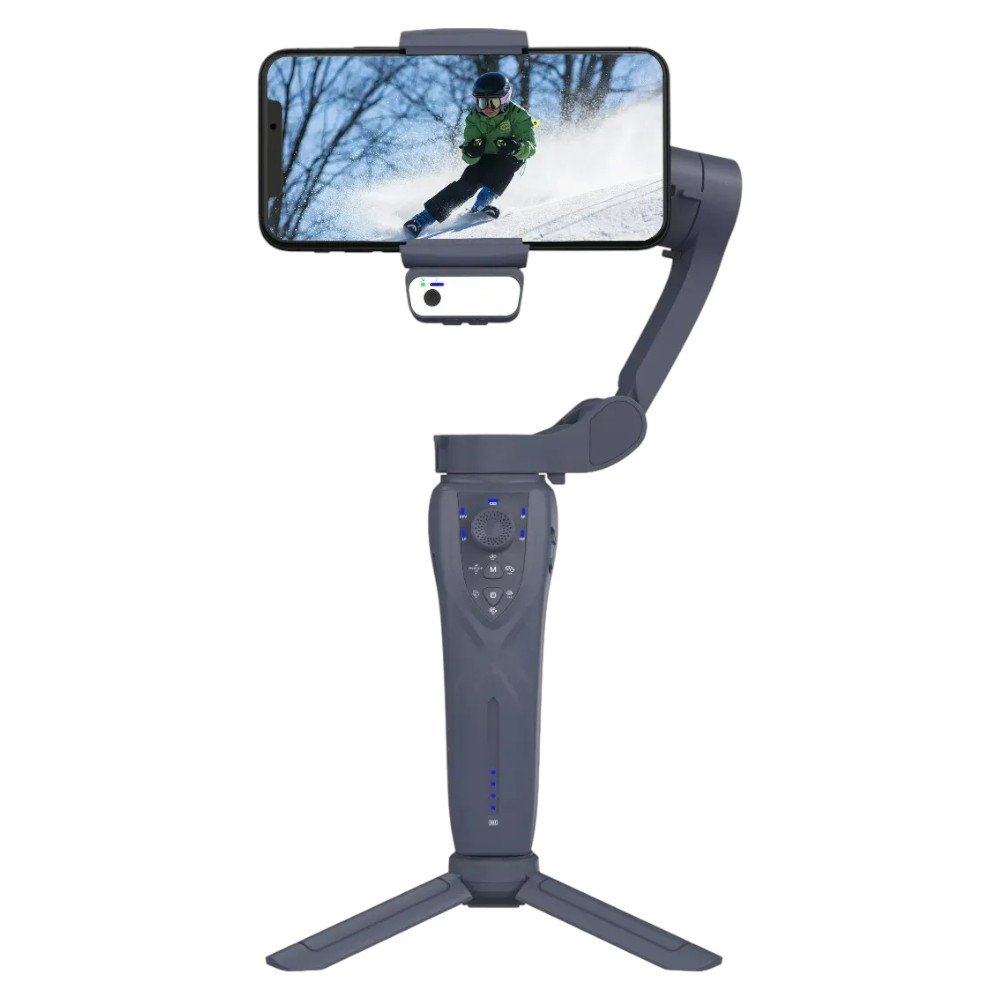 Estabilizador Para Celular AGold Gimbal De 3 Eixos Preto SLF-10A (MP)