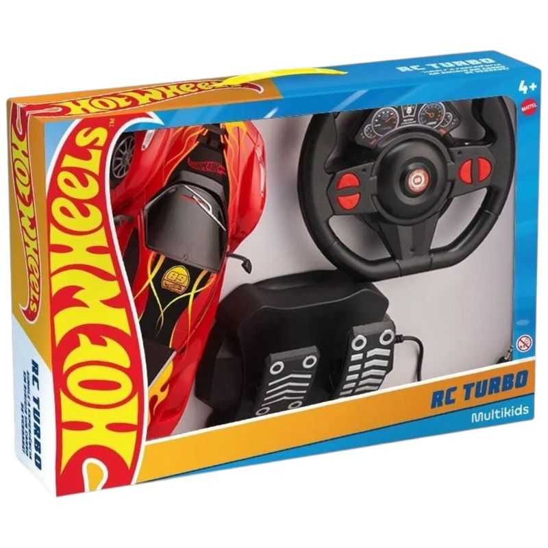 carrinho de brinquedo controle remoto hot wheels multikids vermelho br2444