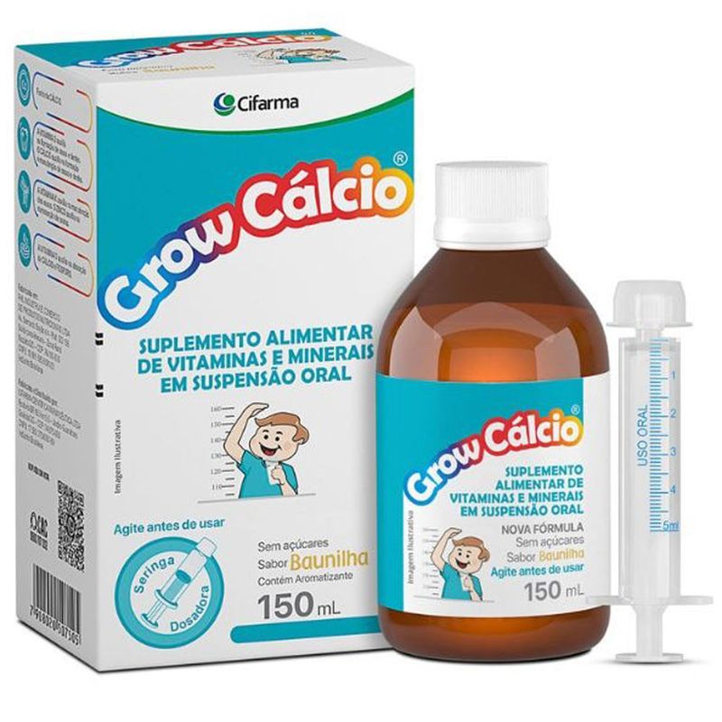 grow calcio suspensão oral