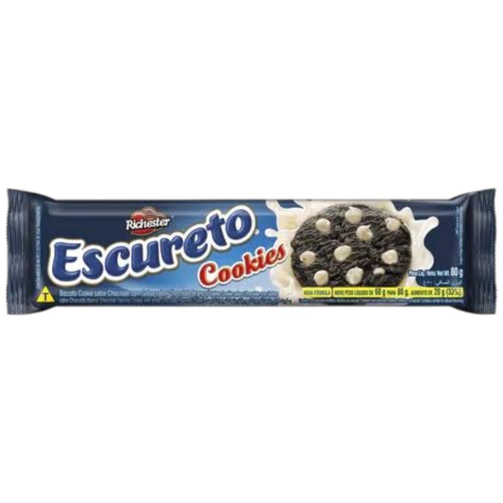 Biscoito Recheado Richester Cookie Escureto 80g