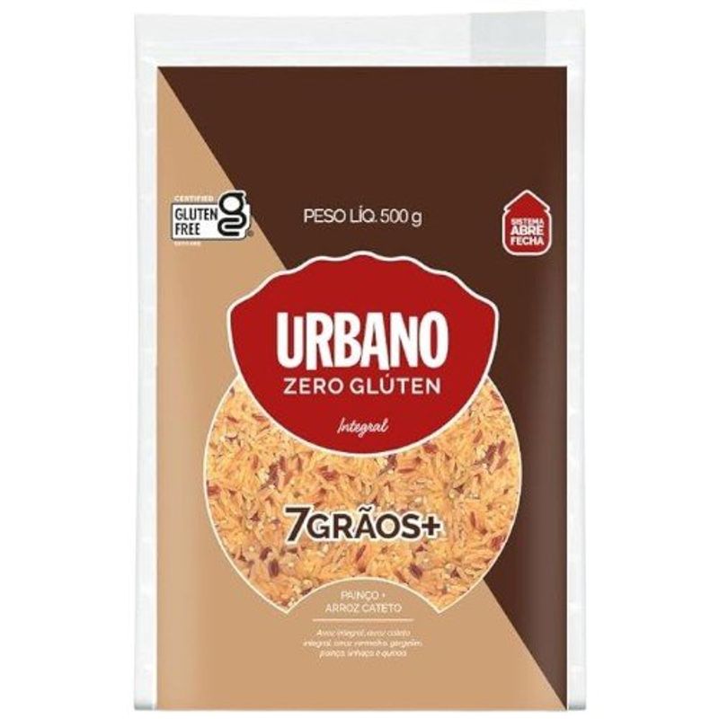 arroz integral urbano 7 grãos cateto 500g