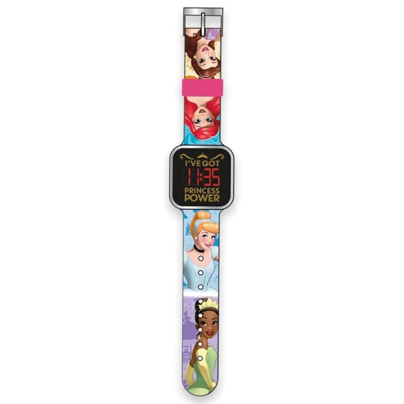 relógio led infantil princesas toyng 51204