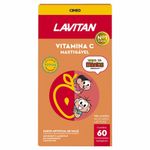 lavitan vitamina c 500mg 60 comprimidos mastigáveis turma da mônica sabor maçã cimed