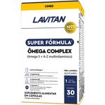 lavitan super fórmula ômega complex + a-z multivitamínico 30 cápsulas cimed