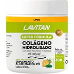 lavitan colágeno hidrolisado ácido hialurônico + vitaminas verisol sabor abacaxi com hortelã 300g cimed