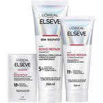 kit l'oréal paris elseve bond repair shampoo 250ml + condicionador 200ml + tratamento pré-shampoo sachê 7ml