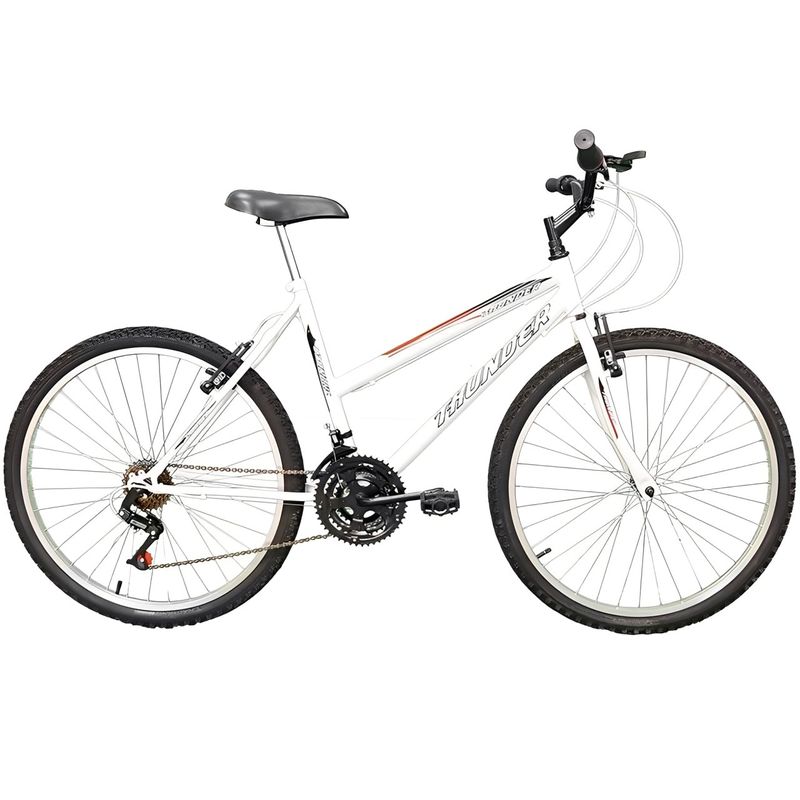 bicicleta track aro 26 21 marchas mtb branco