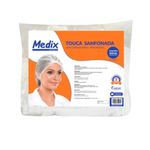 touca sanfonada medix com elástico 100 unidades (mp)