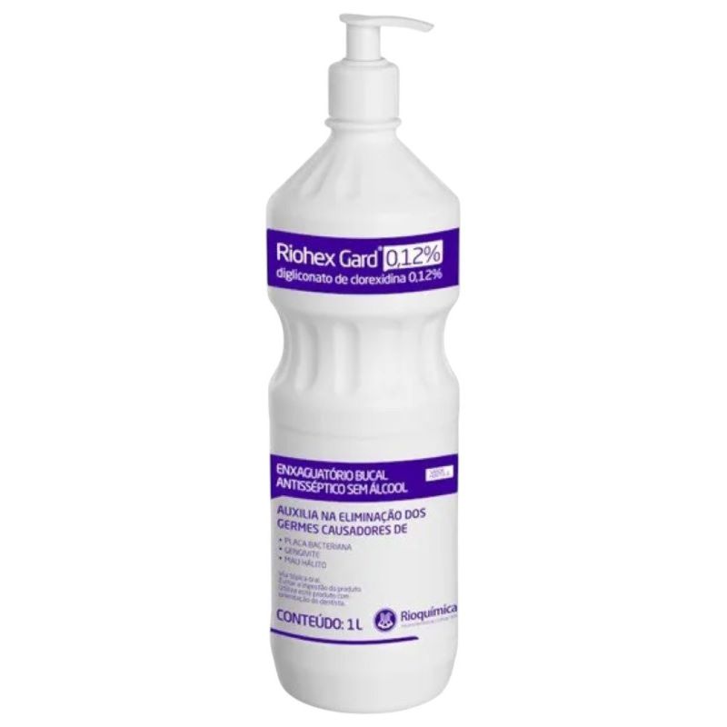 solução clorexidina rioquímica 0,12% riohex 1 litro (mp)
