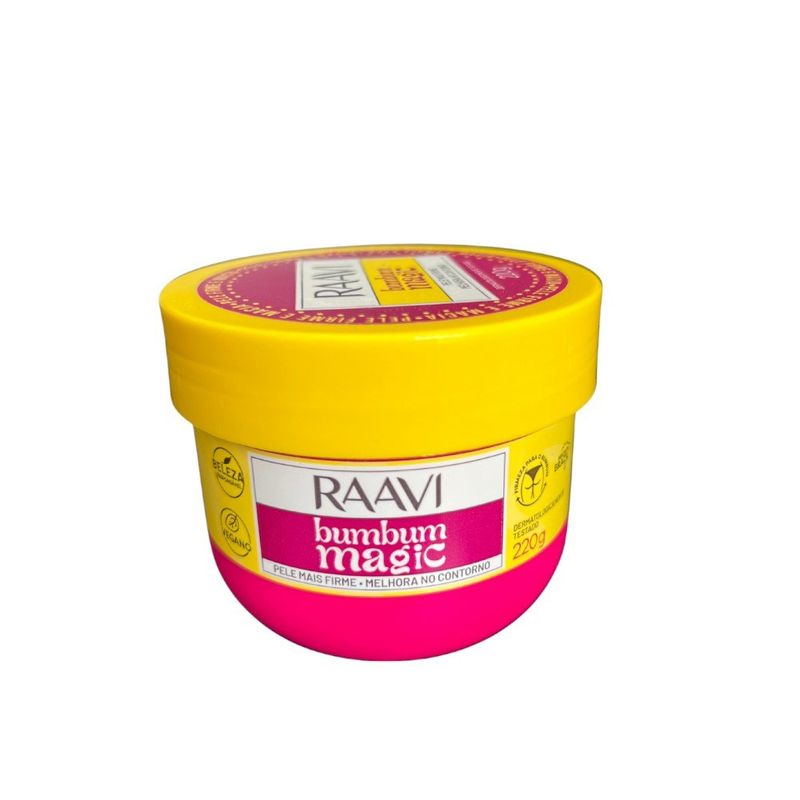 creme bumbum magic raavi firmeza e hidratação 220g (mp)