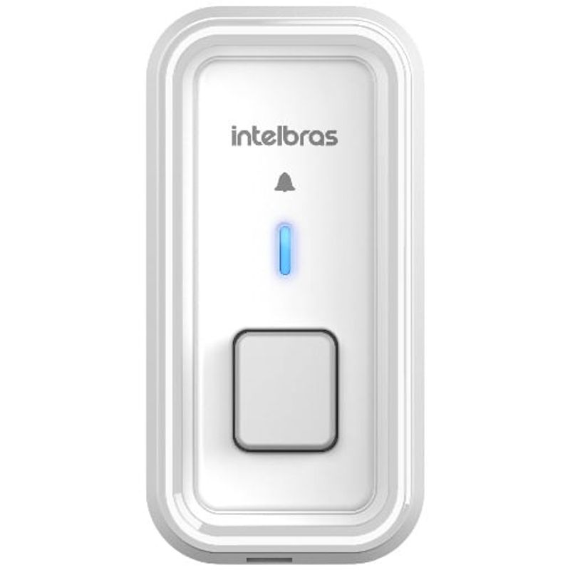 campainha smart intelbras sem fio com bateria branco - cib101