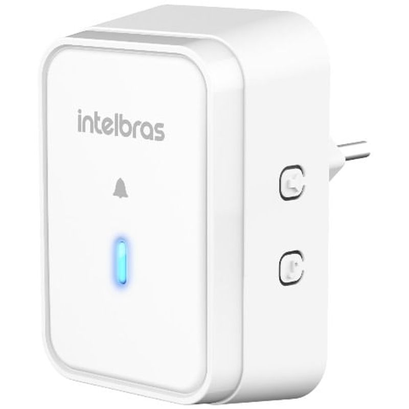 campainha smart intelbras sem fio com bateria branco - cib101