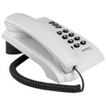 telefone fixo intelbras pleno para mesa e parede com chave cinza