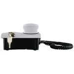 telefone fixo intelbras pleno para mesa e parede com chave cinza