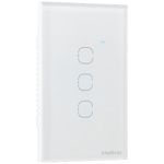 interruptor intelbras smart wi-fi touch 3 teclas branco ews 1003