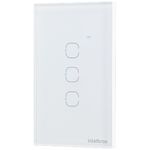 interruptor intelbras smart wi-fi touch 3 teclas branco ews 1003