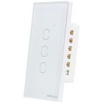 interruptor intelbras smart wi-fi touch 3 teclas branco ews 1003