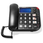 telefone fixo com fio intelbras tok fácil preto