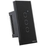 interruptor intelbras smart wi-fi touch 3 teclas preto ews 1003