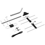 antena digital externa de tv intelbrás uhf/hdtv ae 3010