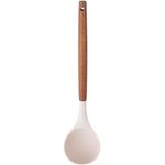 concha de silicone com cabo de madeira paramount creme