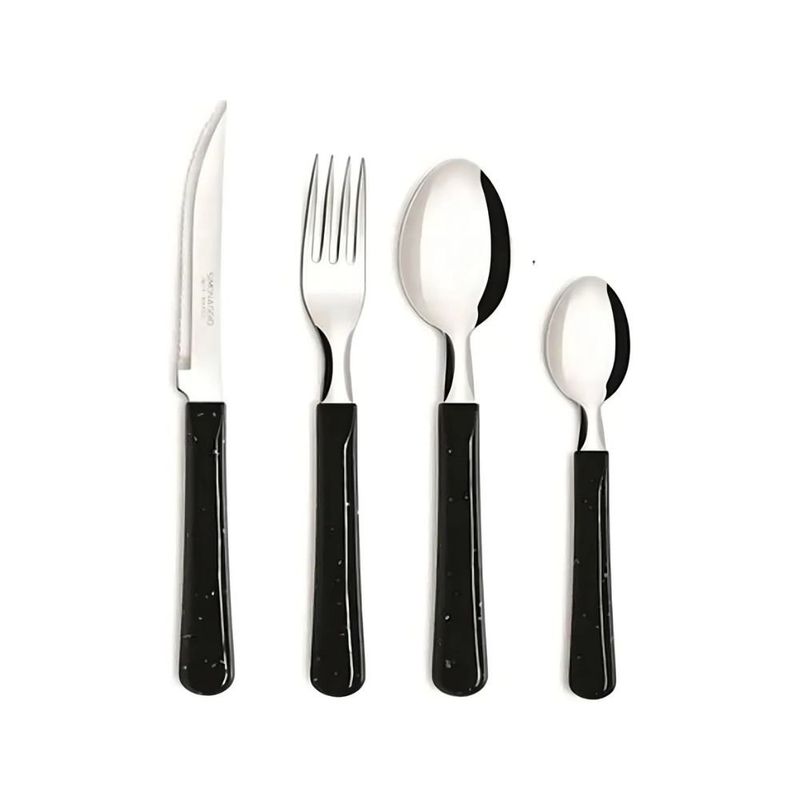 conjunto de talheres simonaggio 26 peças elementos orion com organizador de gaveta (mp)