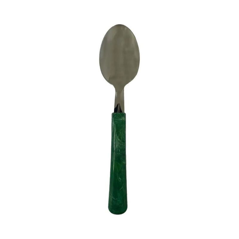 conjunto de talheres simonaggio 26 peças elementos esmeralda com organizador de gaveta (mp)