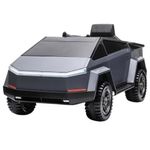 carro elétrico infantil unitoys supertruck 12v 3415 prata (mp)