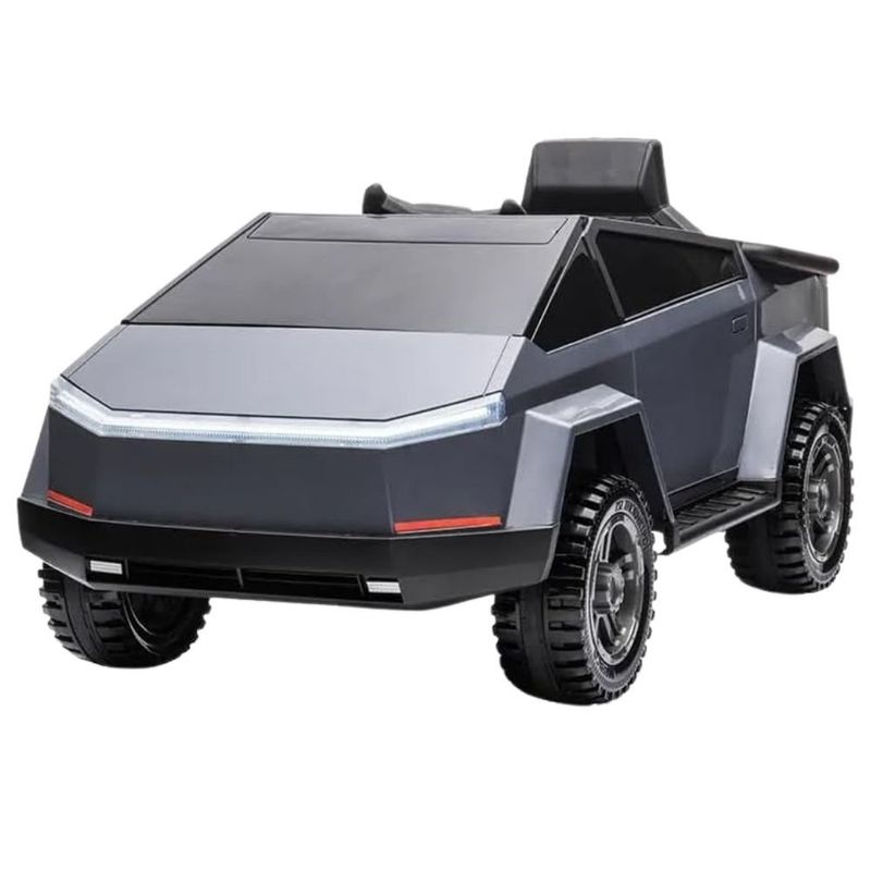 carro elétrico infantil unitoys supertruck 12v 3415 prata (mp)