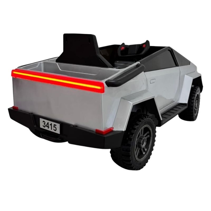 carro elétrico infantil unitoys supertruck 12v 3415 prata (mp)