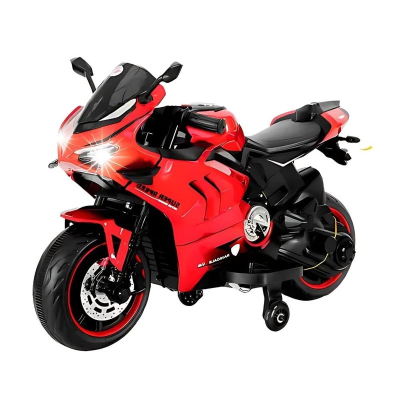 moto elétrica infantil unitoys passeio 12v 3221 vermelho (mp)