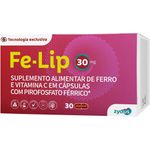 fe-lip 30mg 30 cápsulas suplemento alimentar ferro e vitamina c pirofosfato férrico zydus